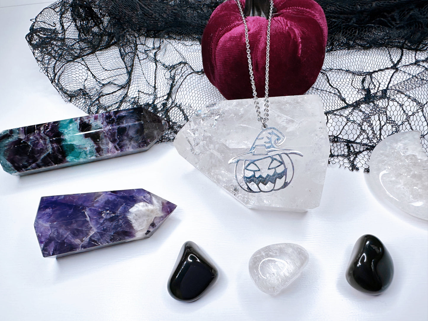 Stainless Steel Halloween Pumpkin Necklace