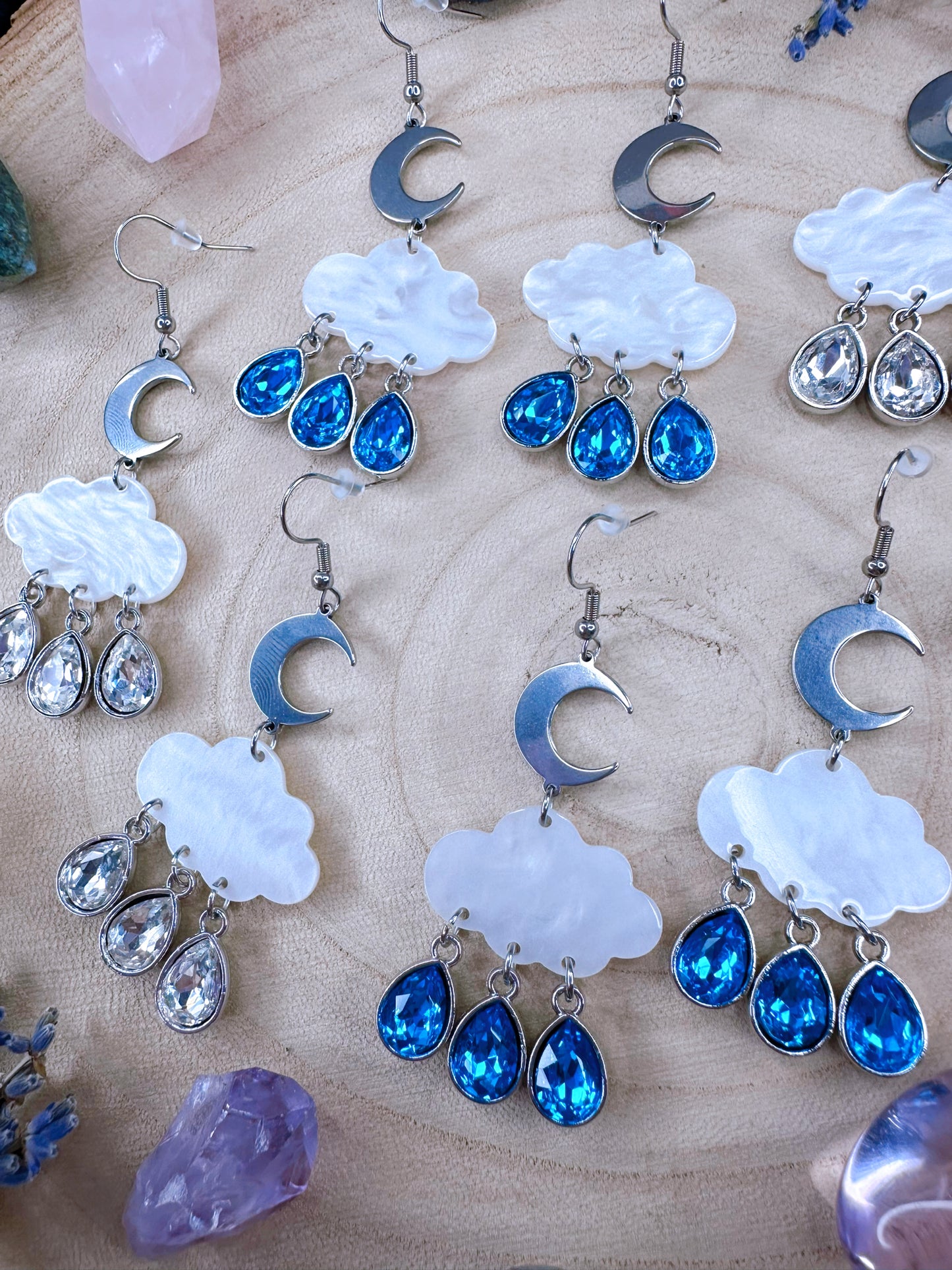 Through The Storm Rainclouds Earrings