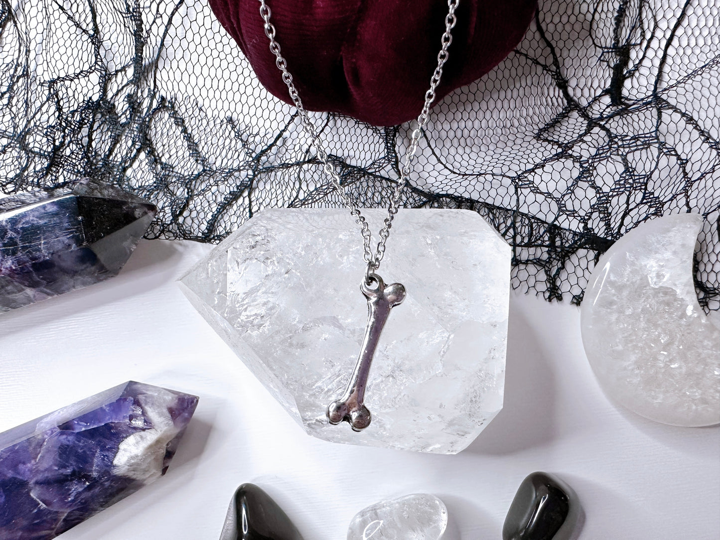 Silver Bone Necklace