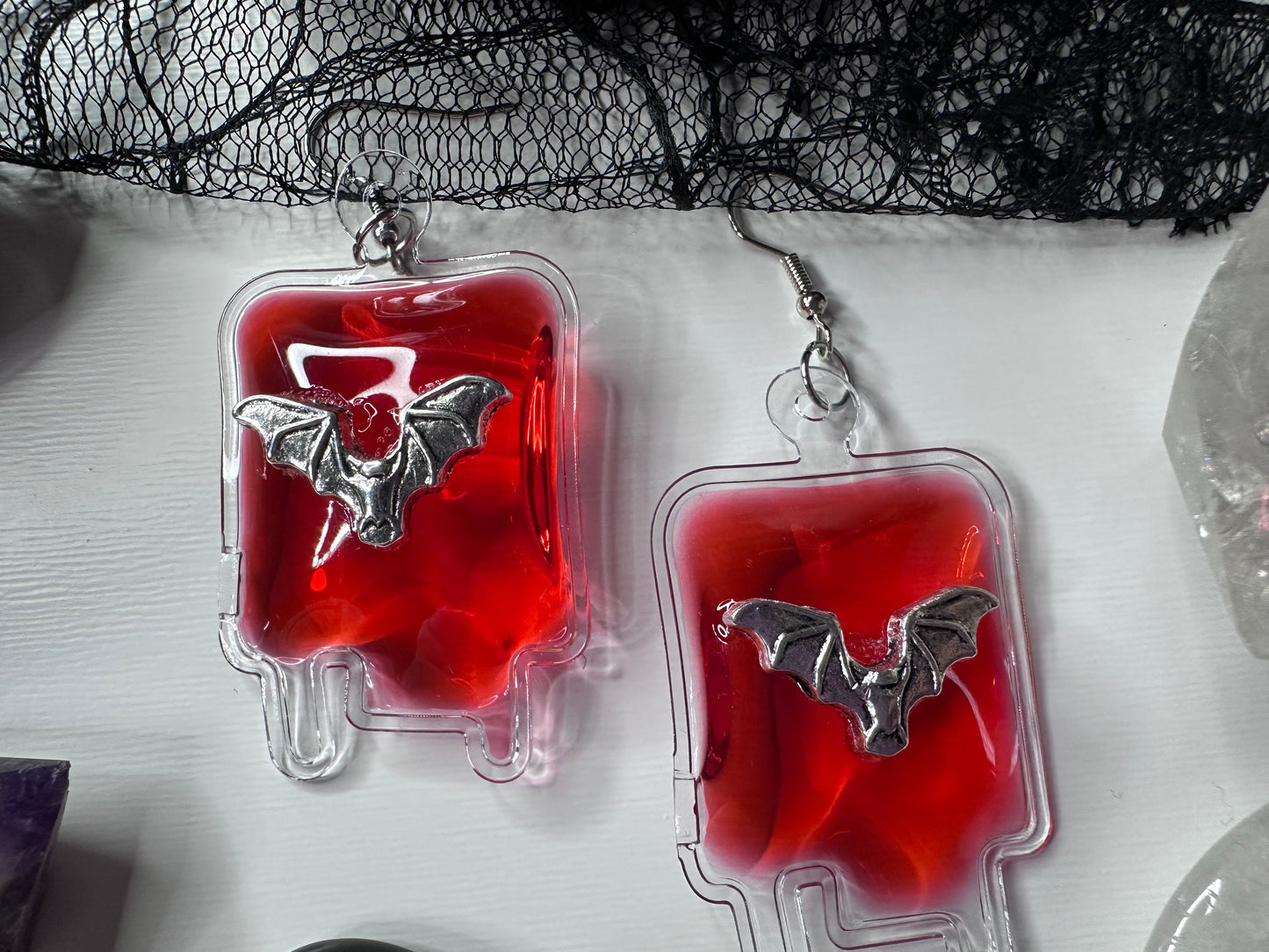 Vampire’s Blood Bag Earrings