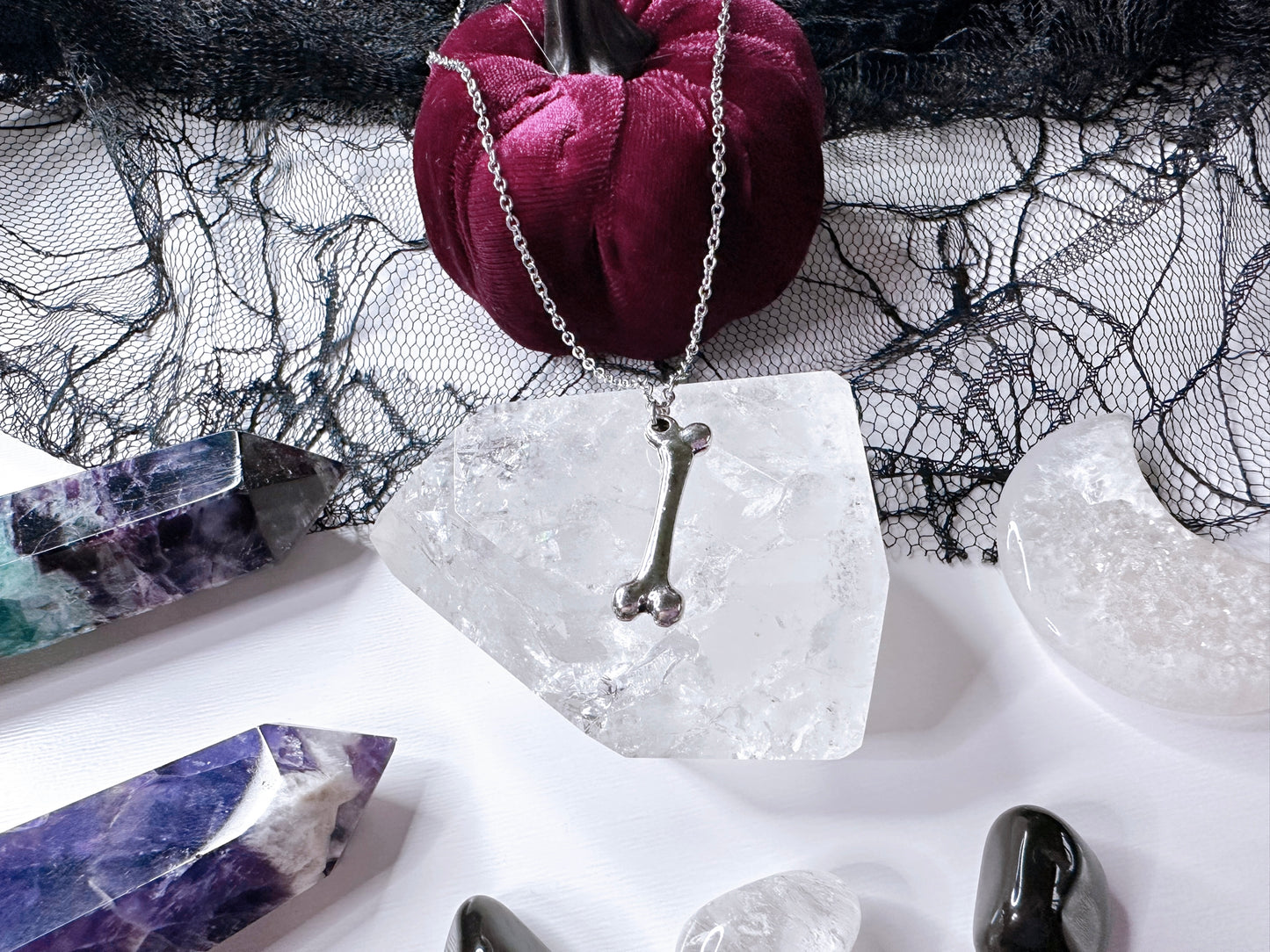 Silver Bone Necklace