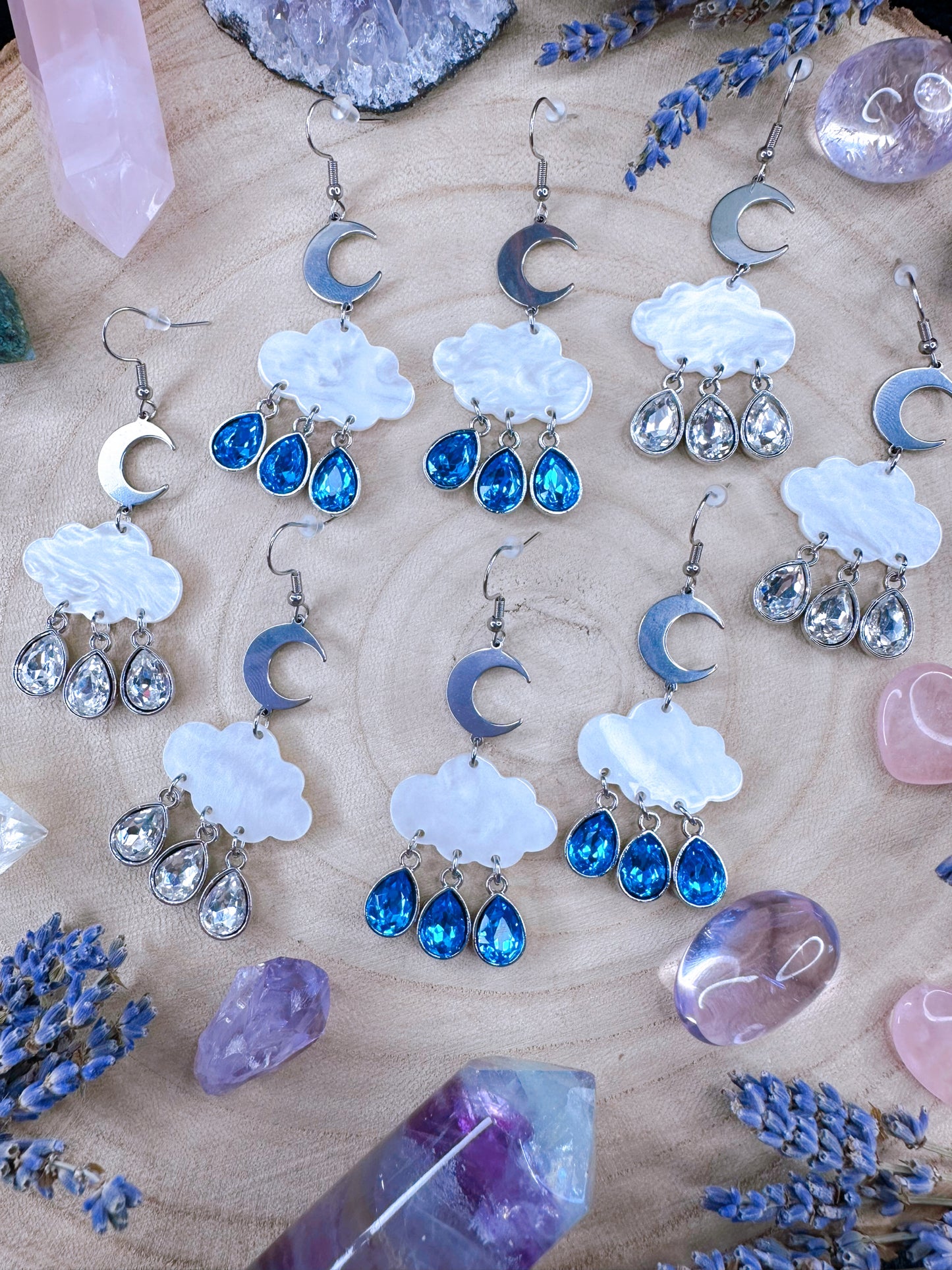 Through The Storm Rainclouds Earrings