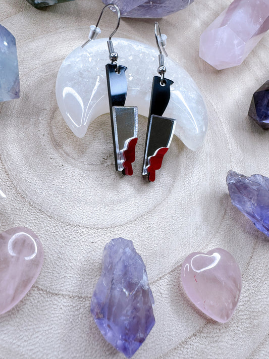 Final Girl Bloody Knife Earrings