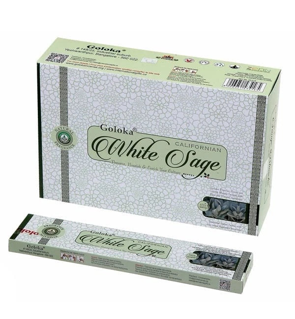 Goloka Californian White Sage Incense Sticks