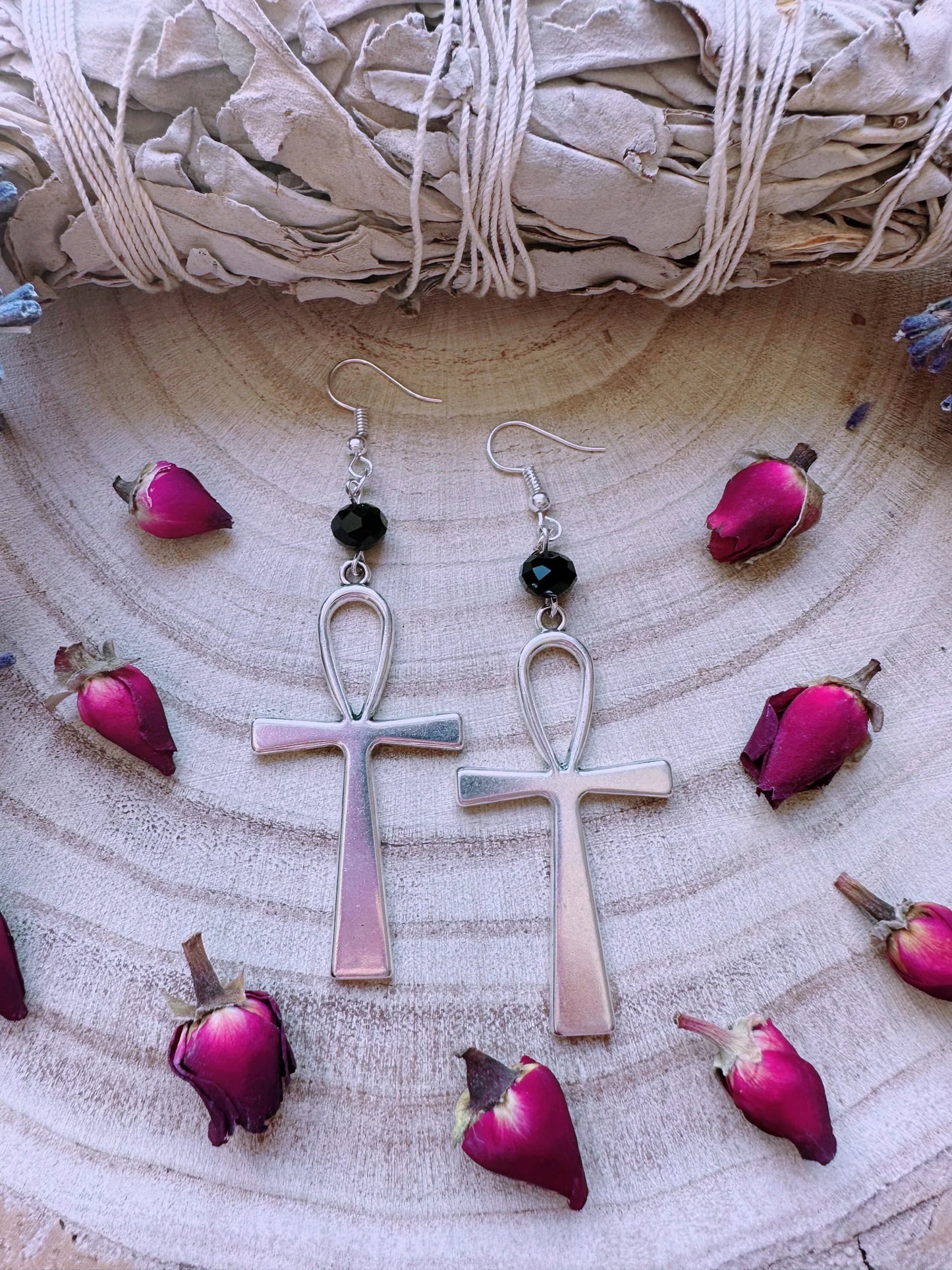 Ankh Of Eternity Earrings
