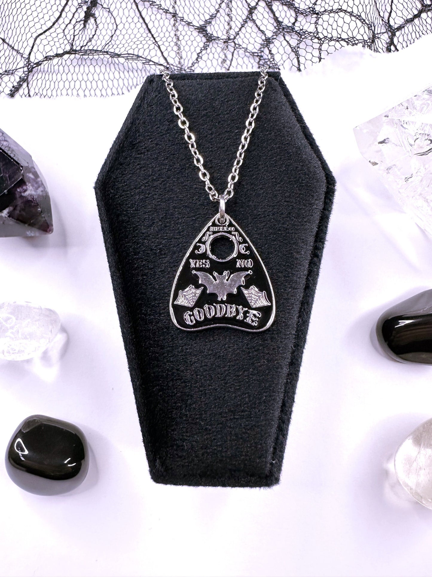Bat Ouija Planchette Choker