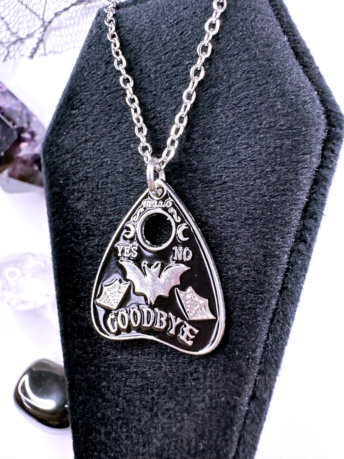 Bat Ouija Planchette Choker