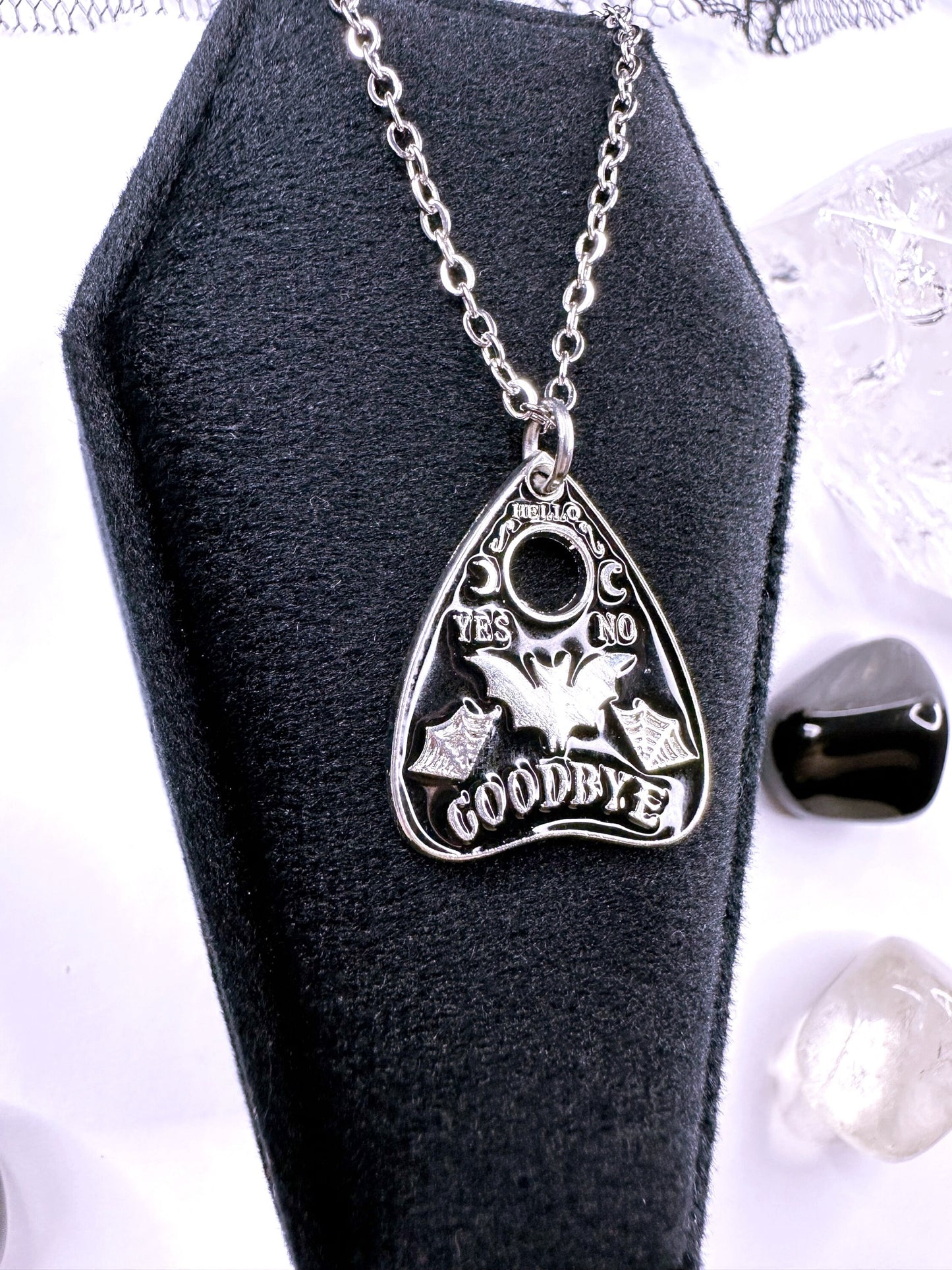 Bat Ouija Planchette Choker