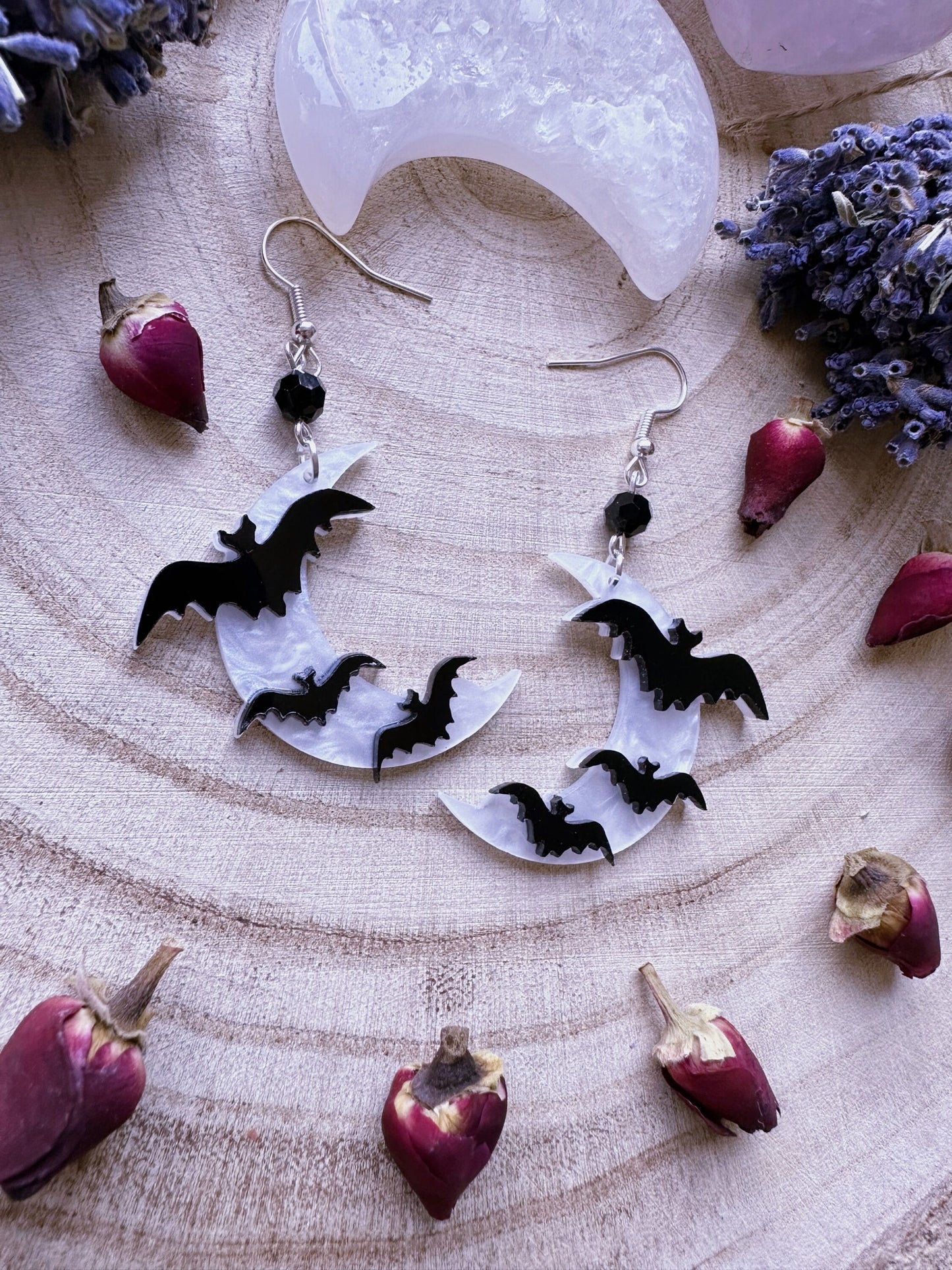 Bats By Moonlight Earrings