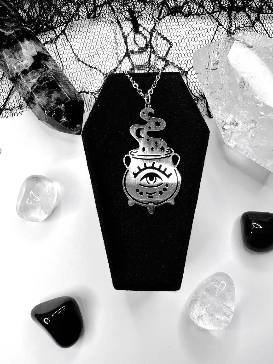 Stainless Steel Cauldron Necklace