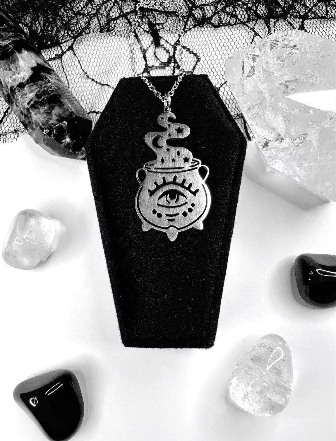 Stainless Steel Cauldron Necklace