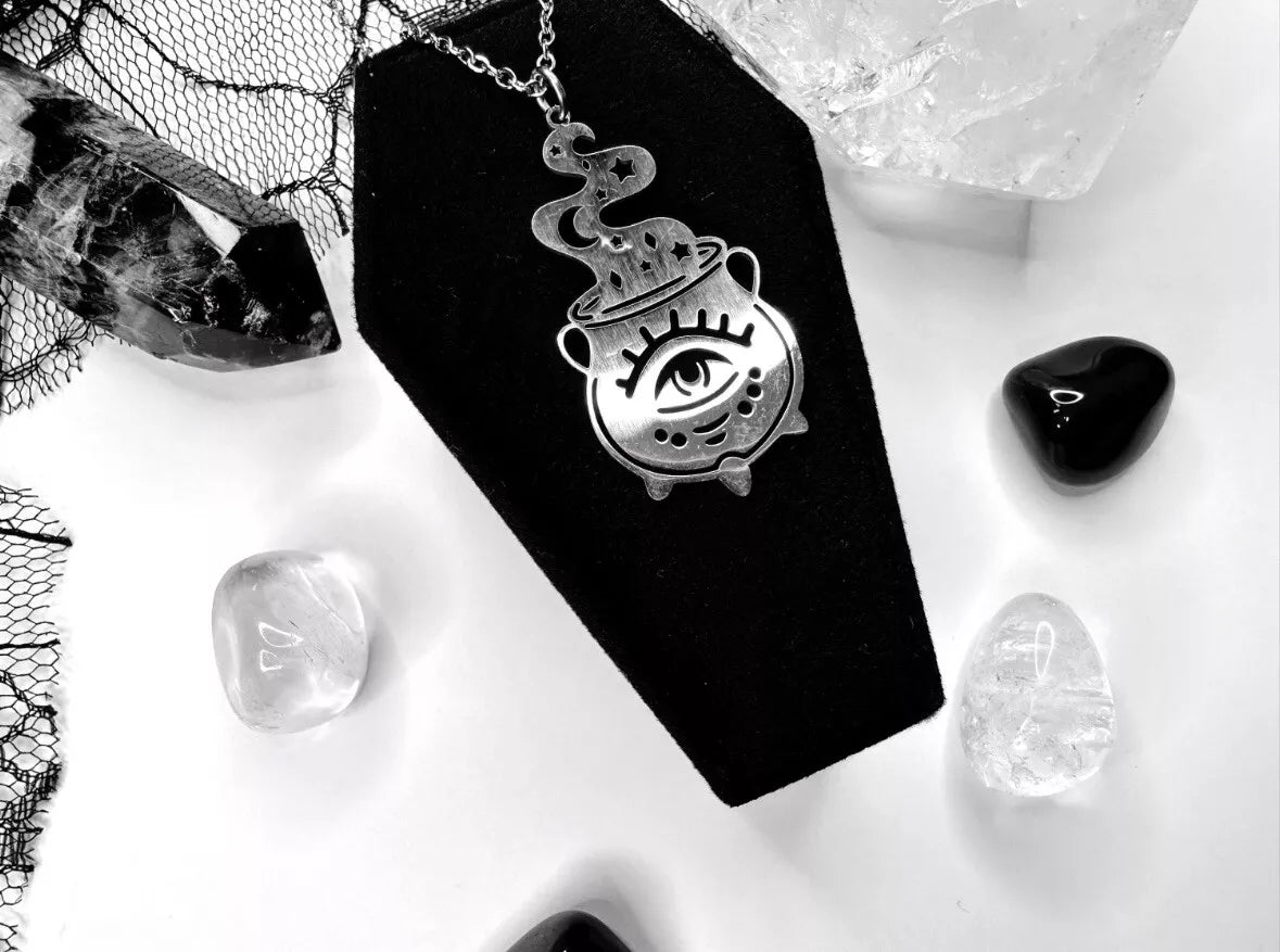 Stainless Steel Cauldron Necklace