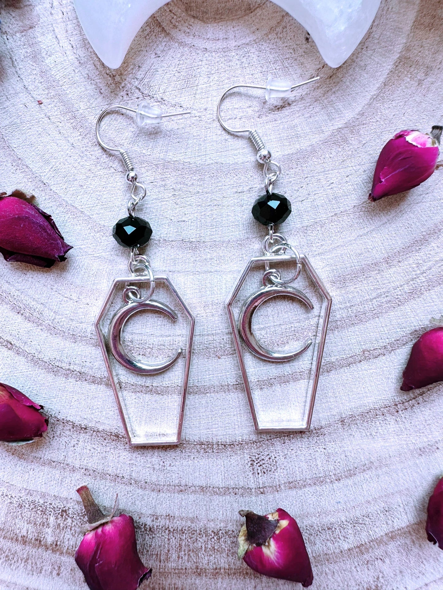 Eternal Moon Coffin Earrings