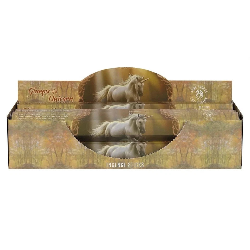 Anne Stokes Glimpse Of A Unicorn Incense Sticks