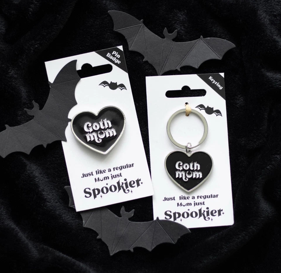 Goth Mum Pin Badge