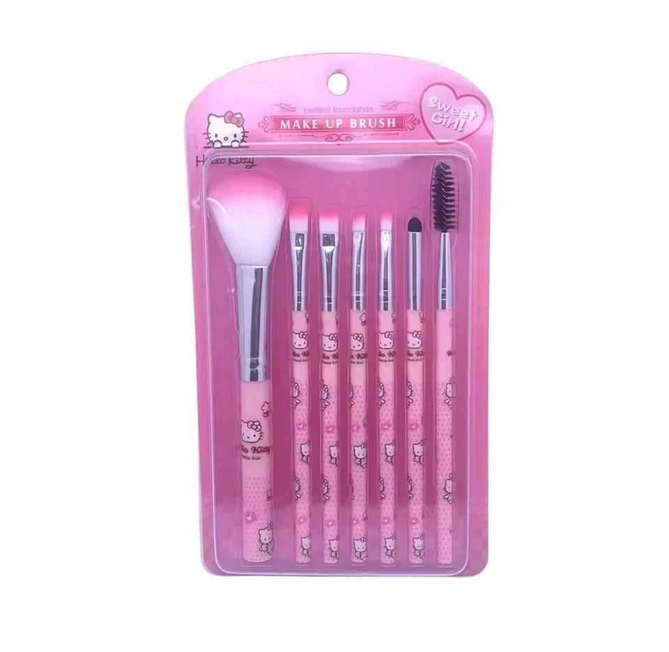 Hello Kitty 7 Piece Makeup Brushes