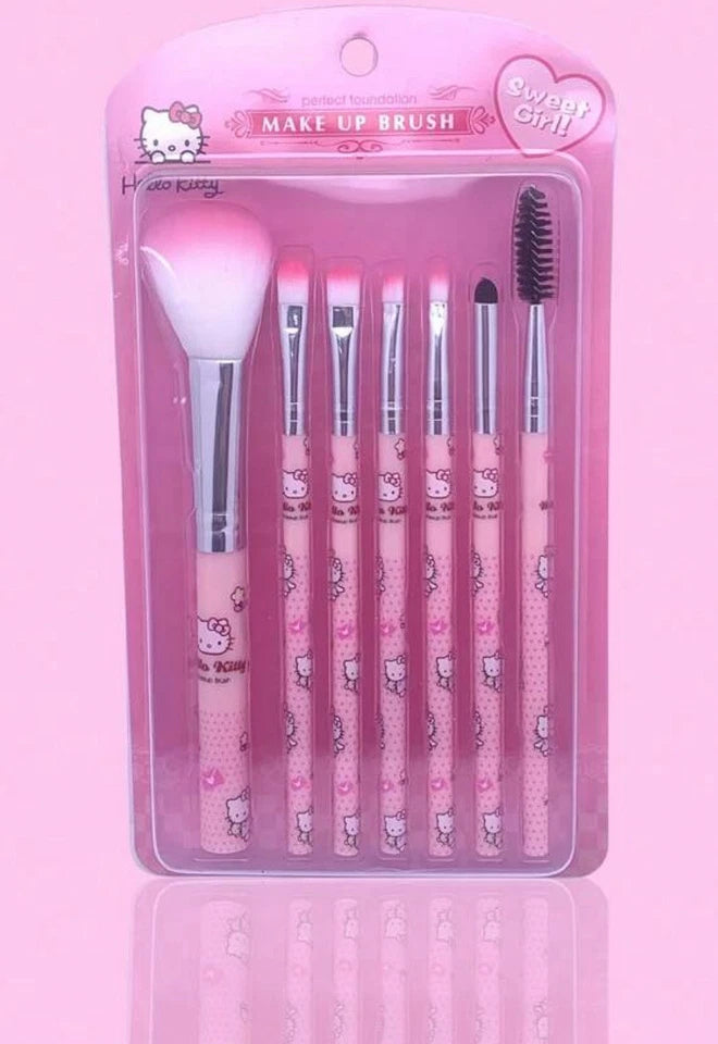 Hello Kitty 7 Piece Makeup Brushes