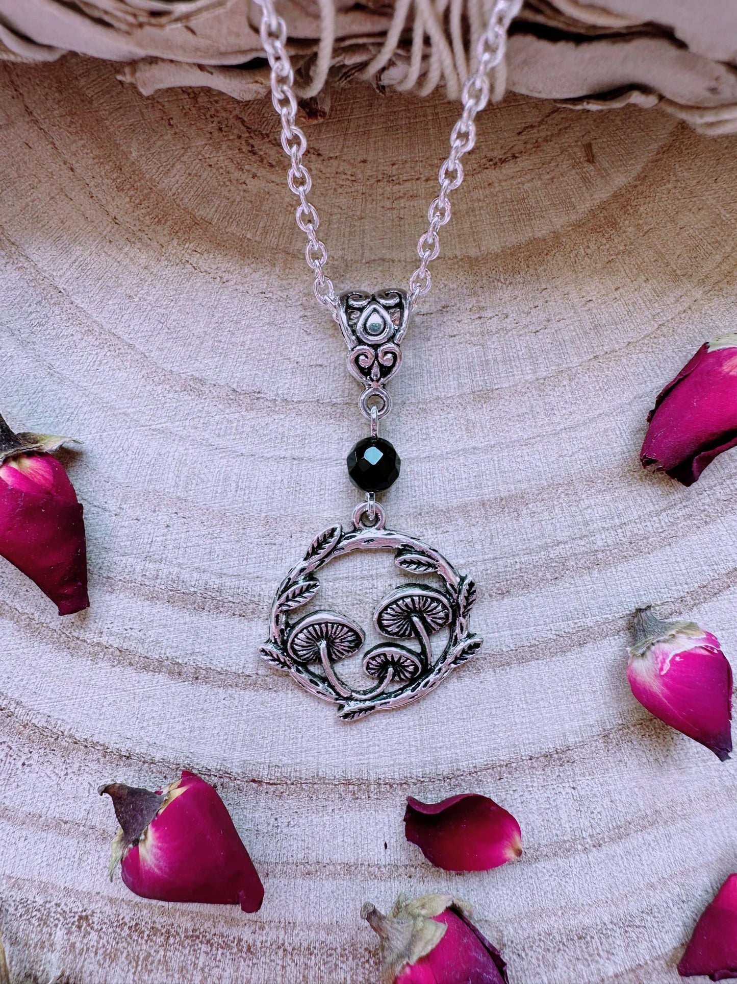 Mushroom Ring Necklace