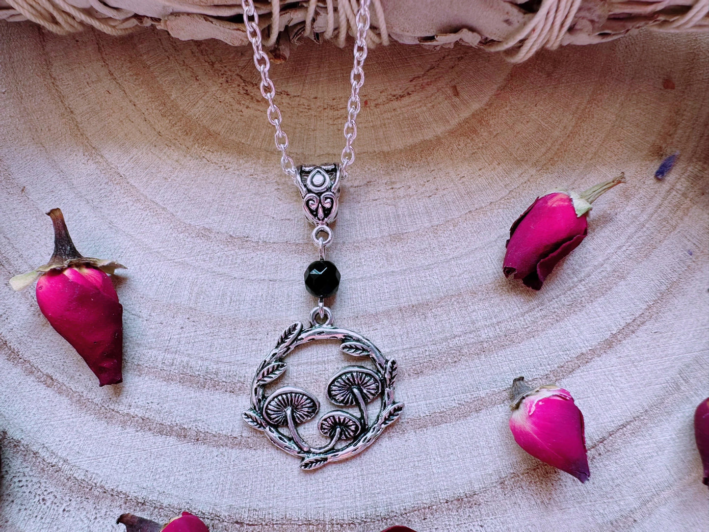 Mushroom Ring Necklace
