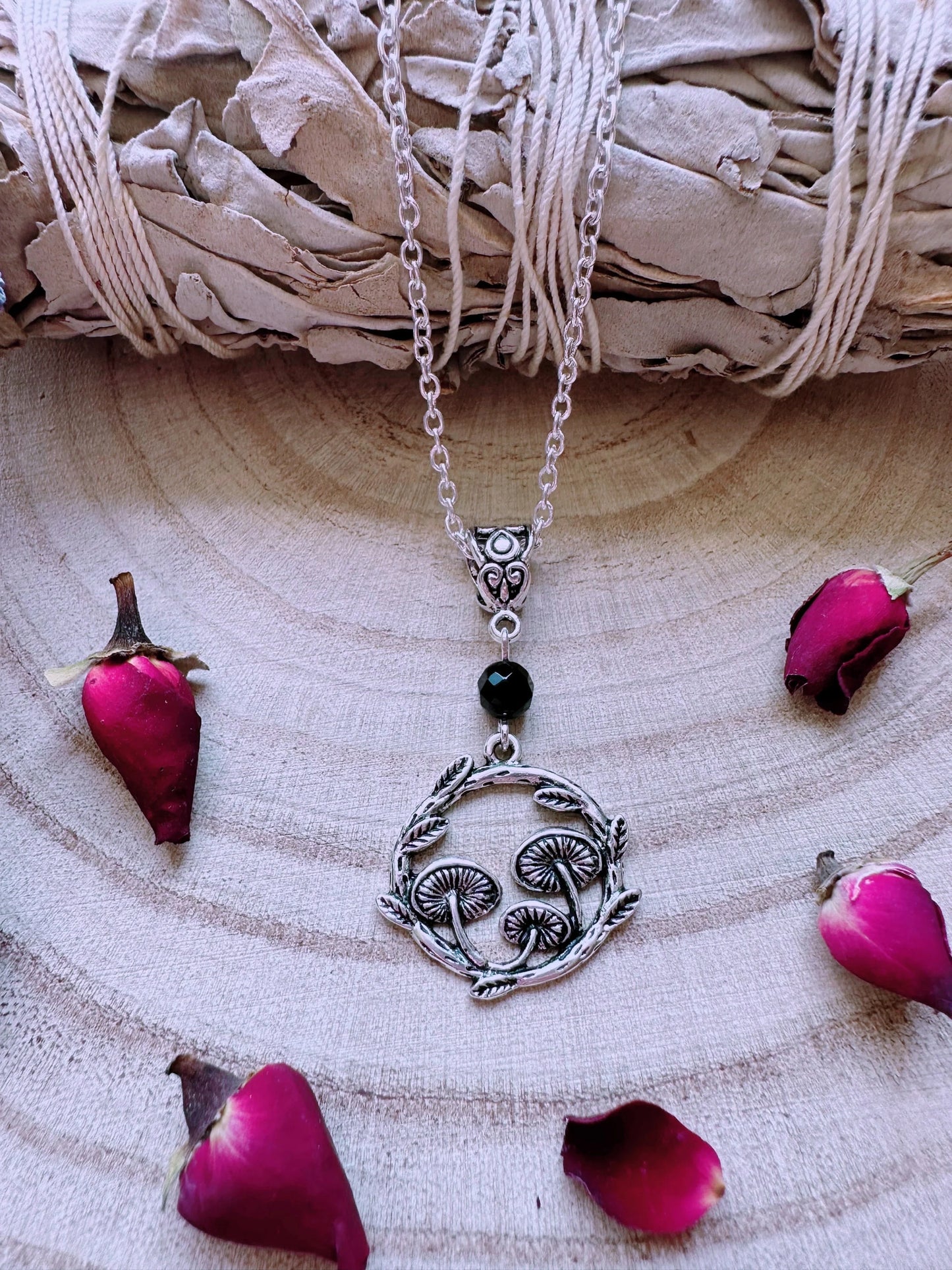 Mushroom Ring Necklace