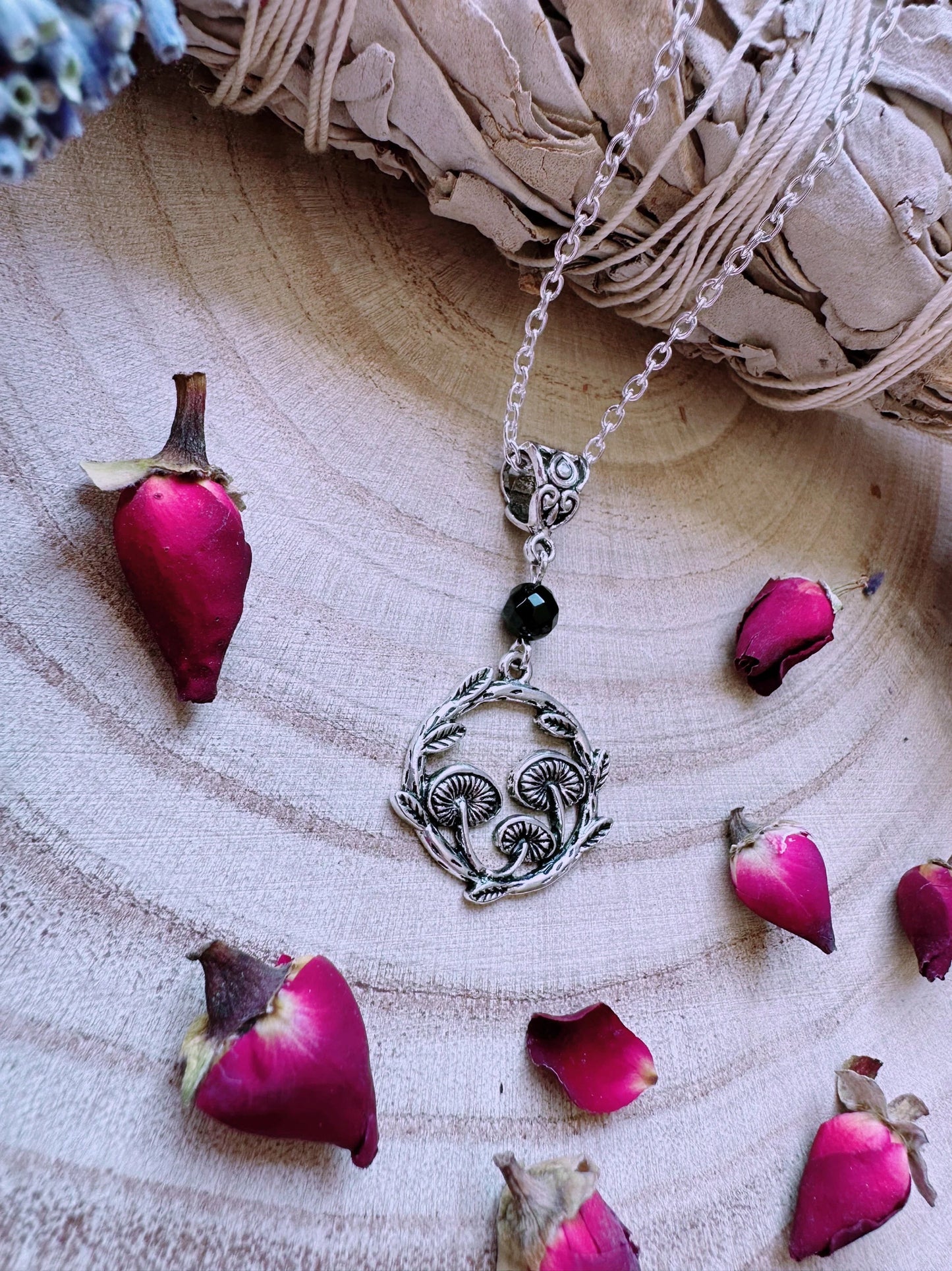 Mushroom Ring Necklace