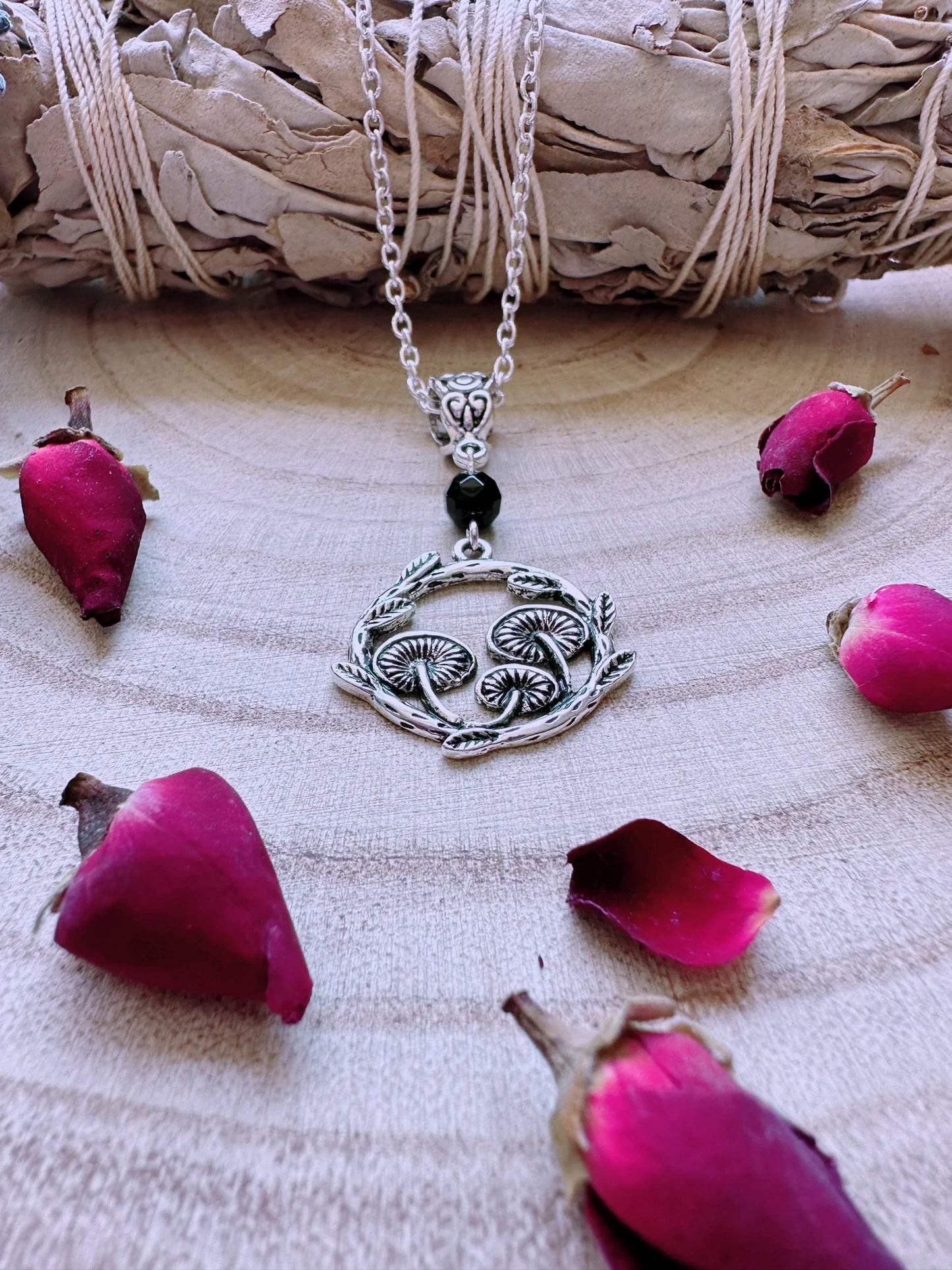 Mushroom Ring Necklace