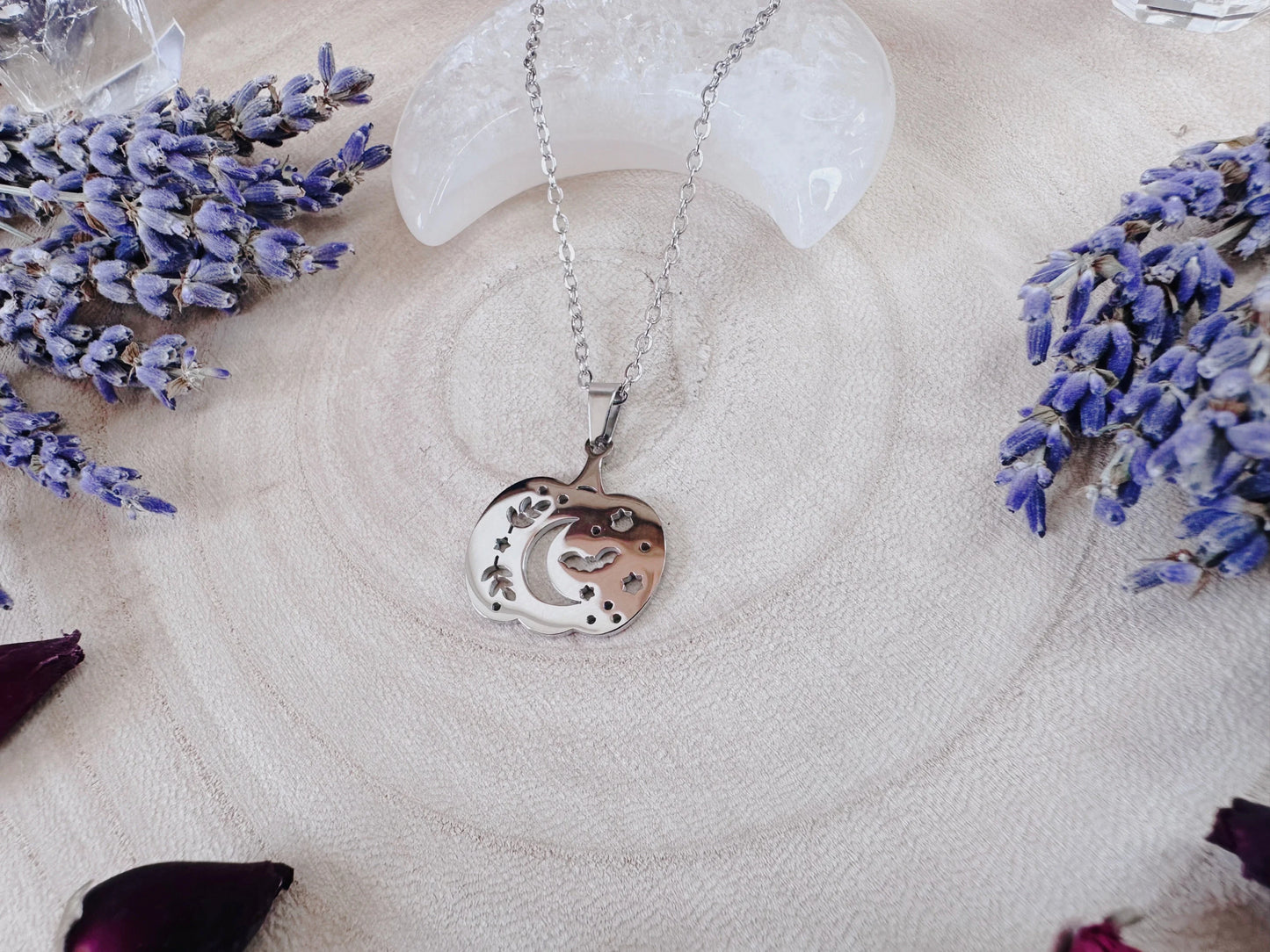 Stainless Steel Pumpkin Necklace