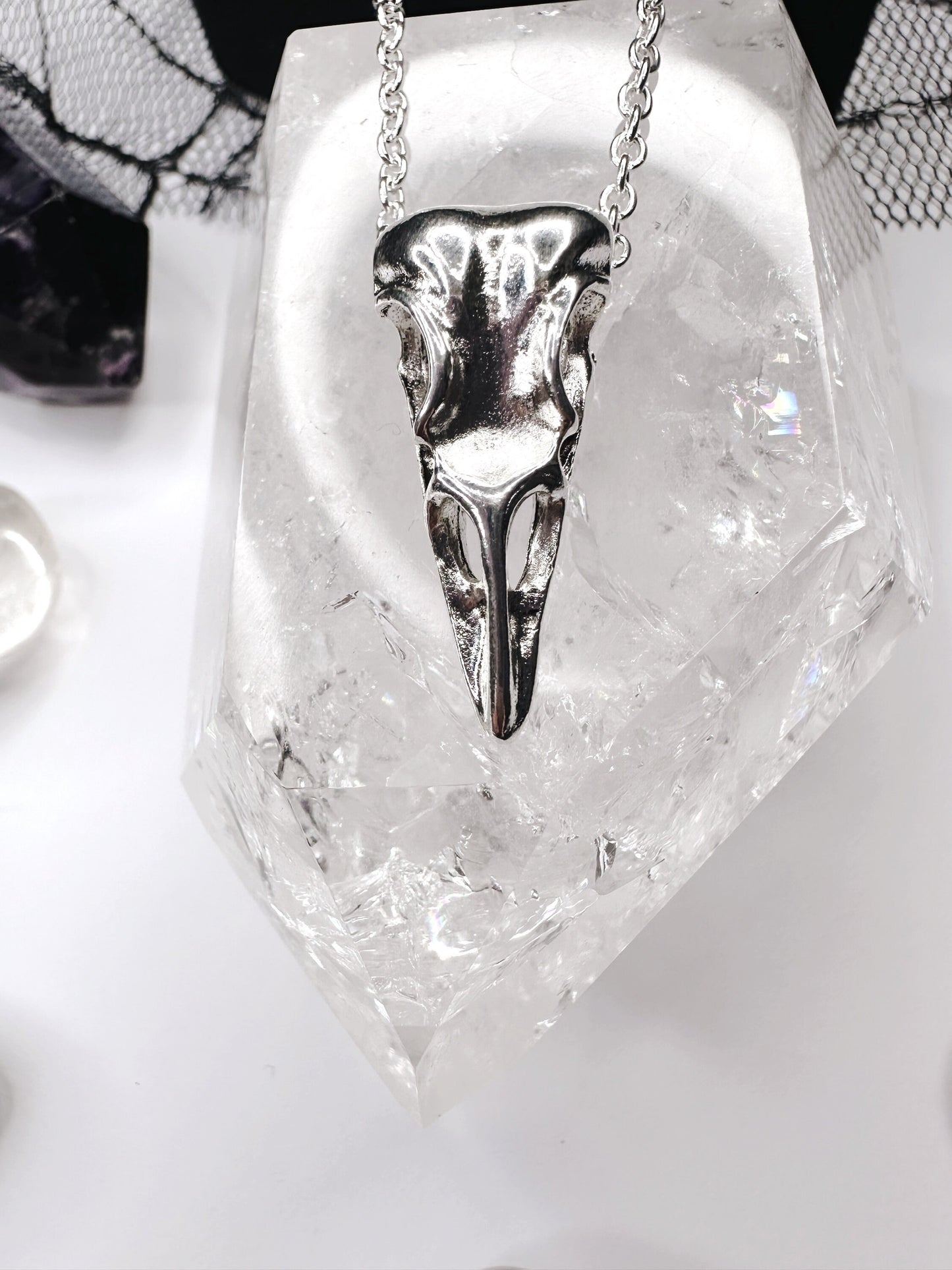 Raven Skull Necklace