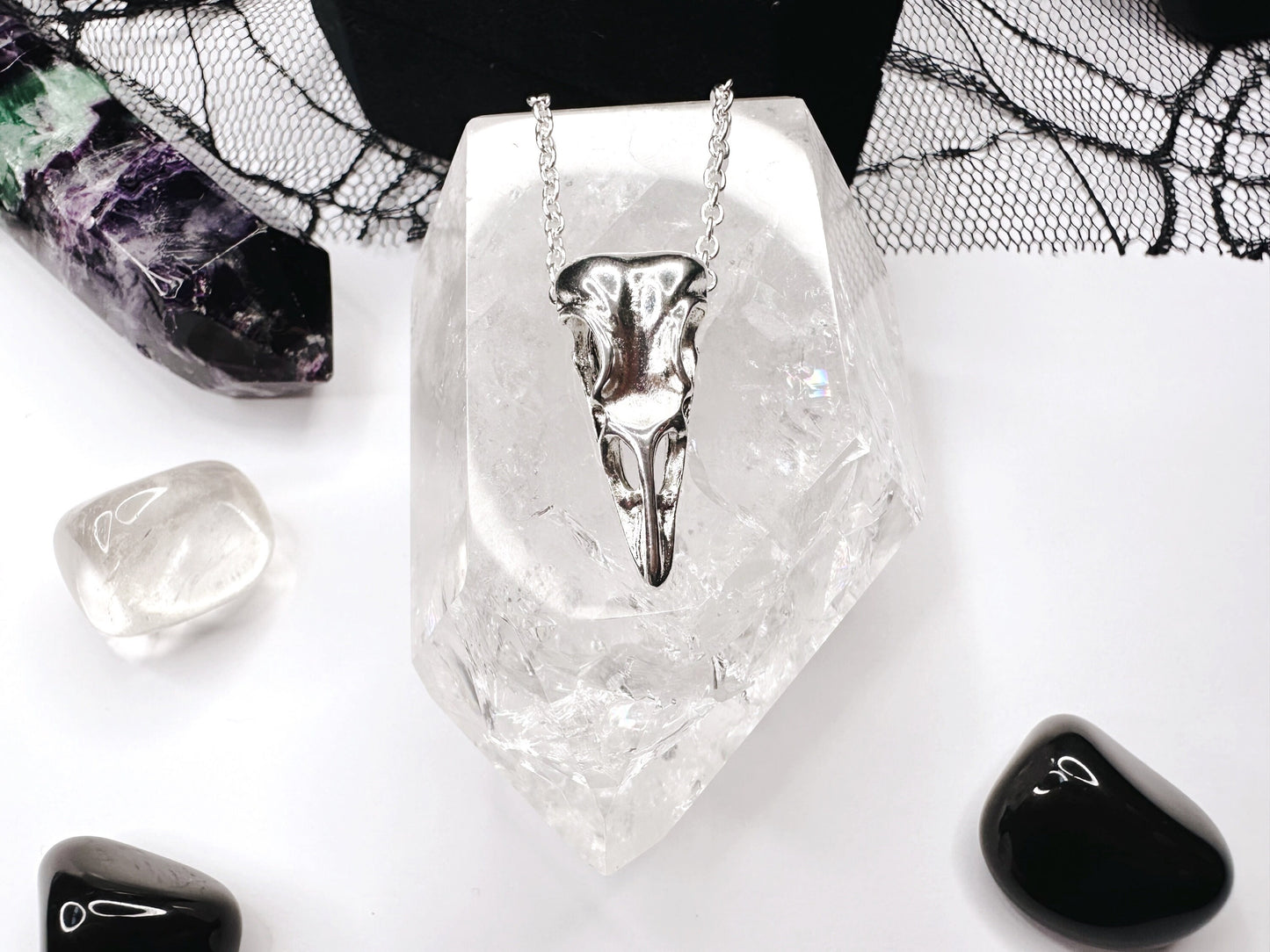 Raven Skull Necklace
