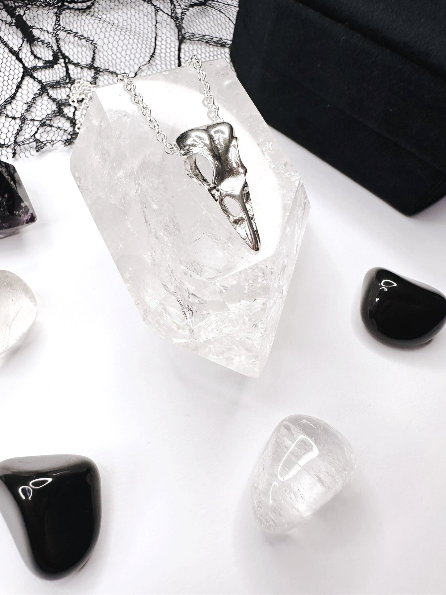 Raven Skull Necklace