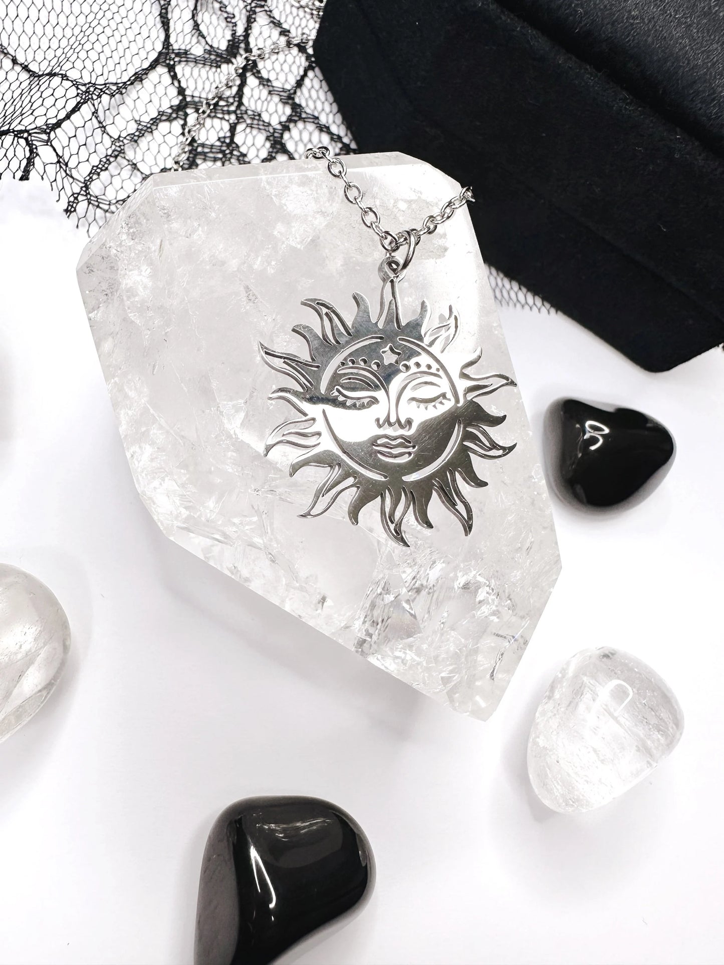 Stainless Steel Sun Necklace