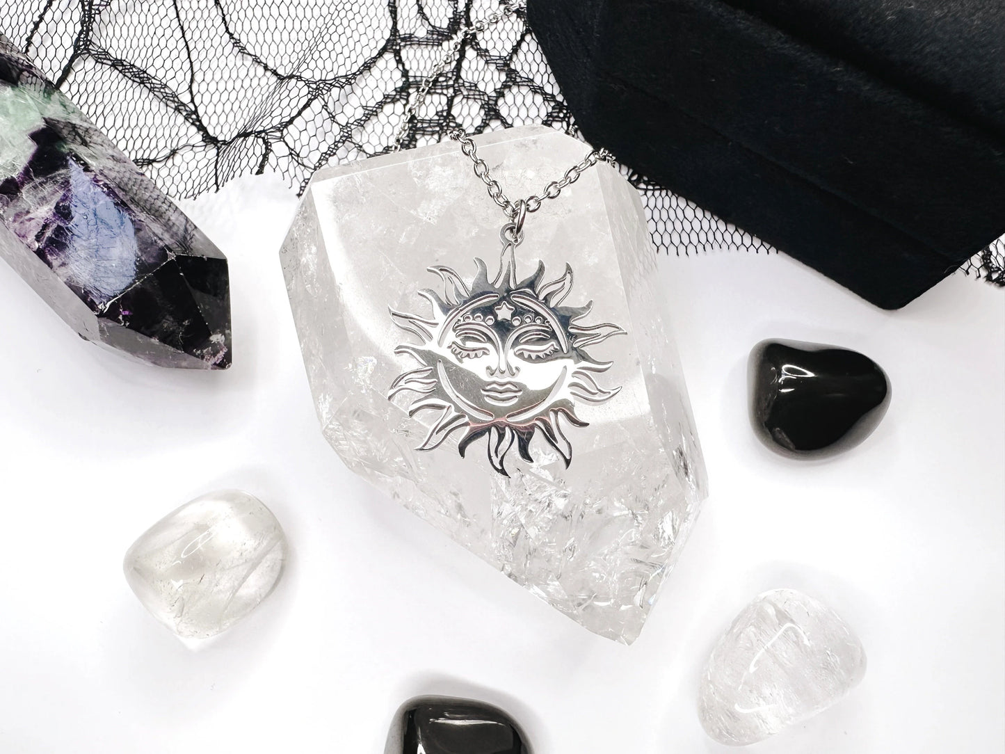 Stainless Steel Sun Necklace