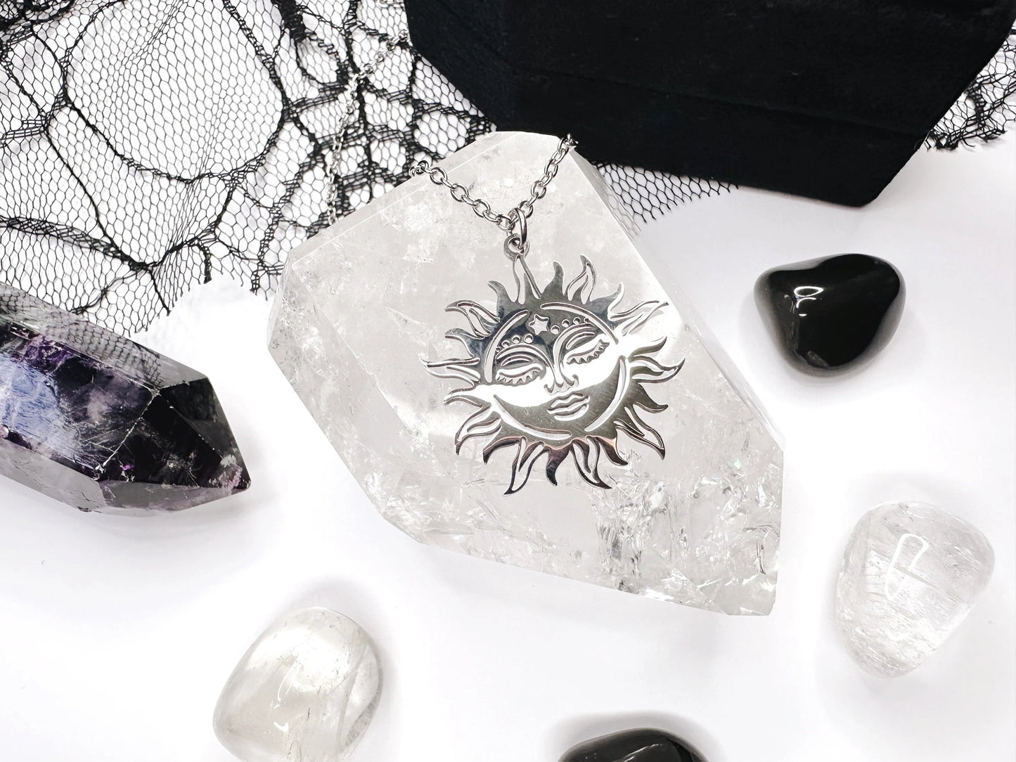 Stainless Steel Sun Necklace