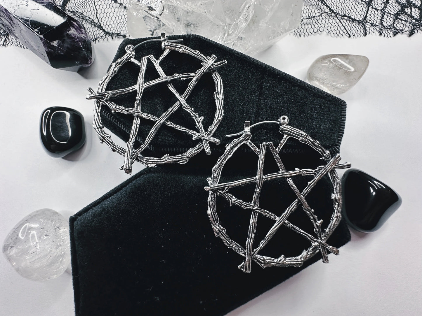 Witch Of The Woods Hoop Earrings