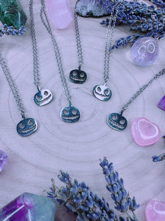 Stainless Steel Pumpkin King Necklace