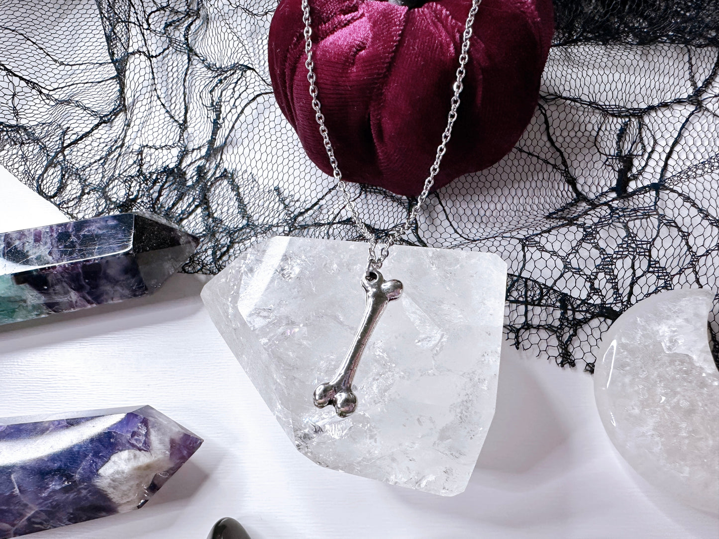 Silver Bone Necklace