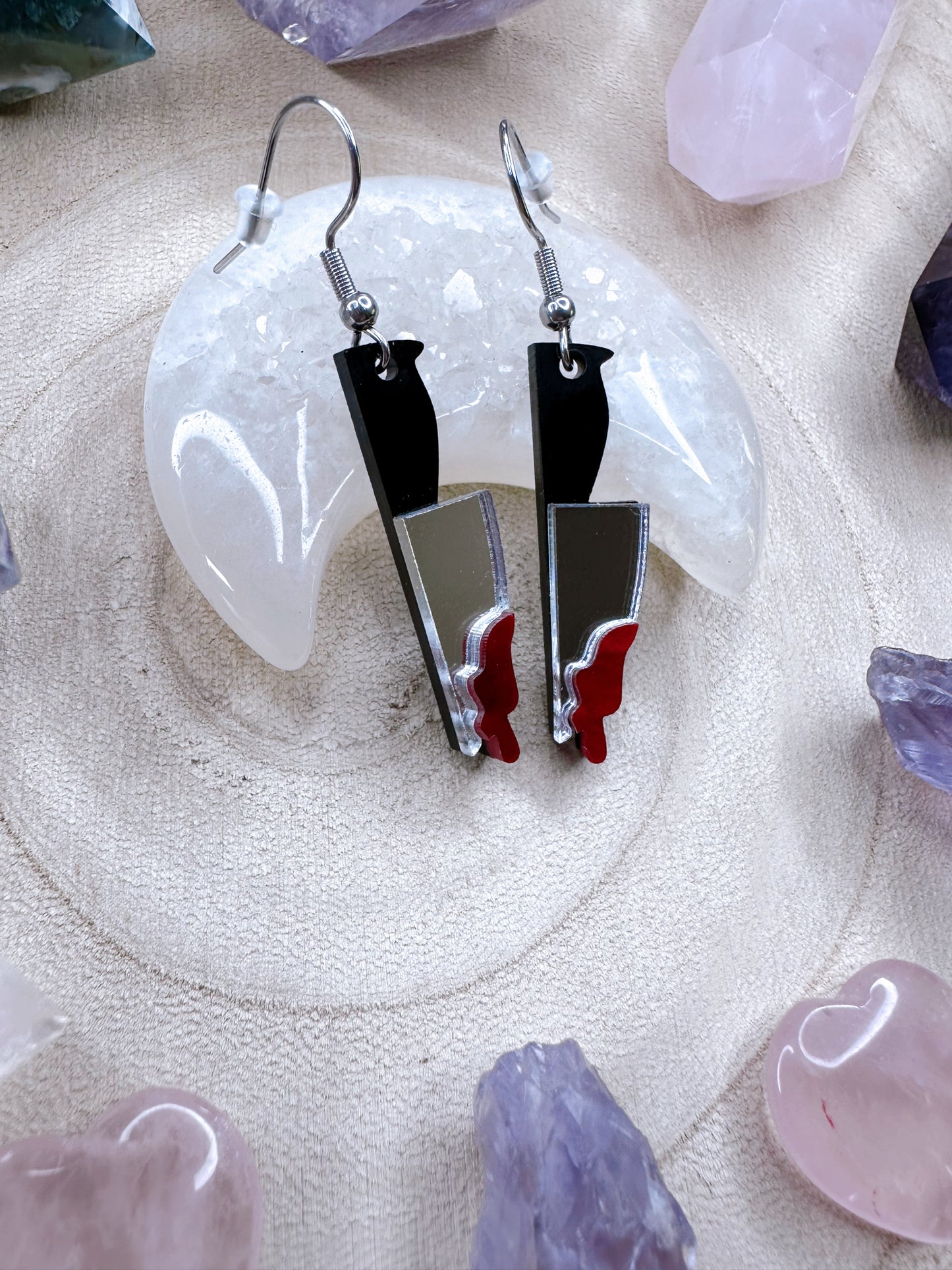 Final Girl Bloody Knife Earrings