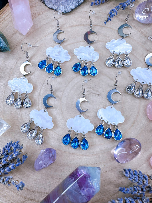 Through The Storm Rainclouds Earrings