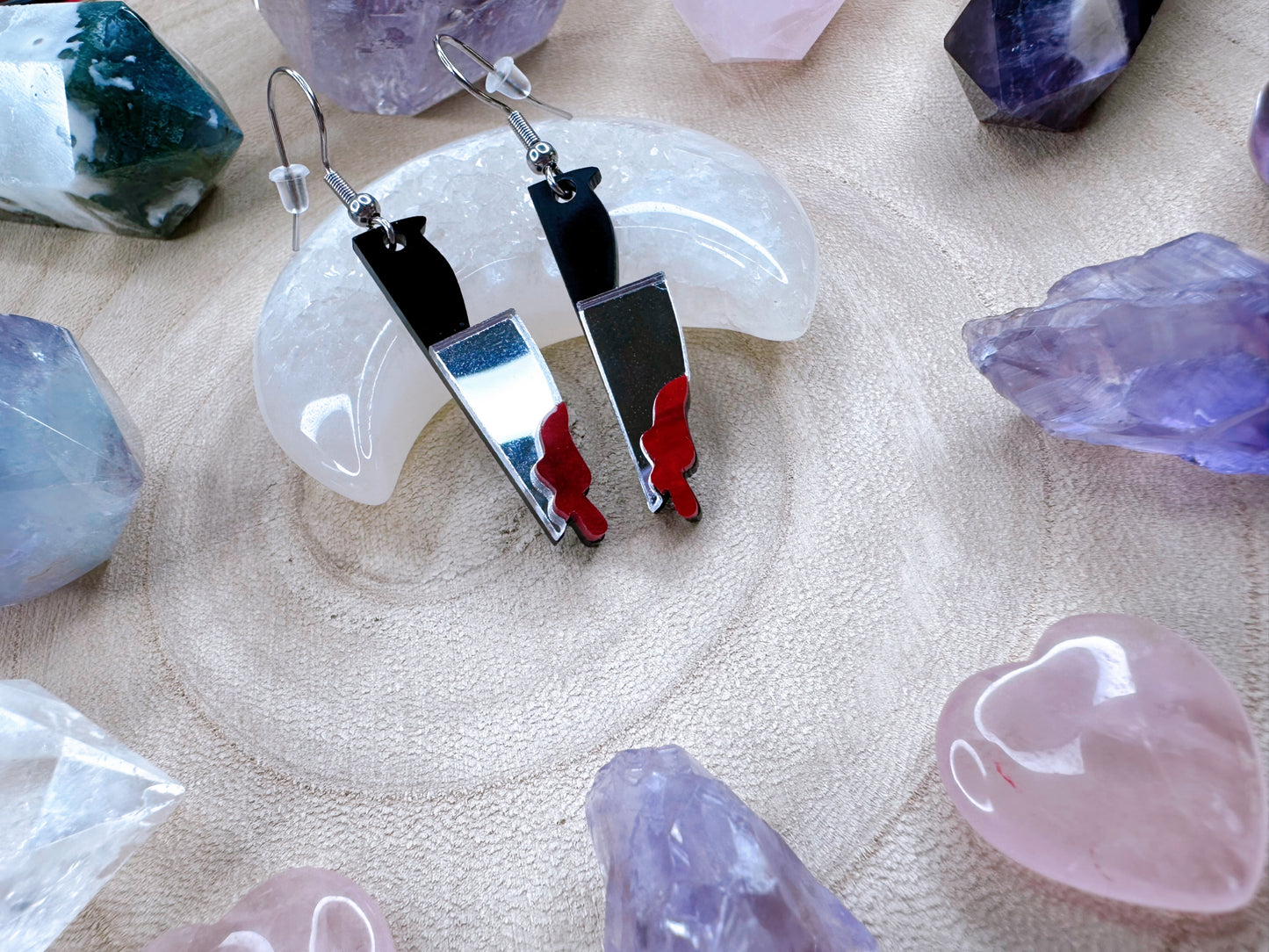 Final Girl Bloody Knife Earrings