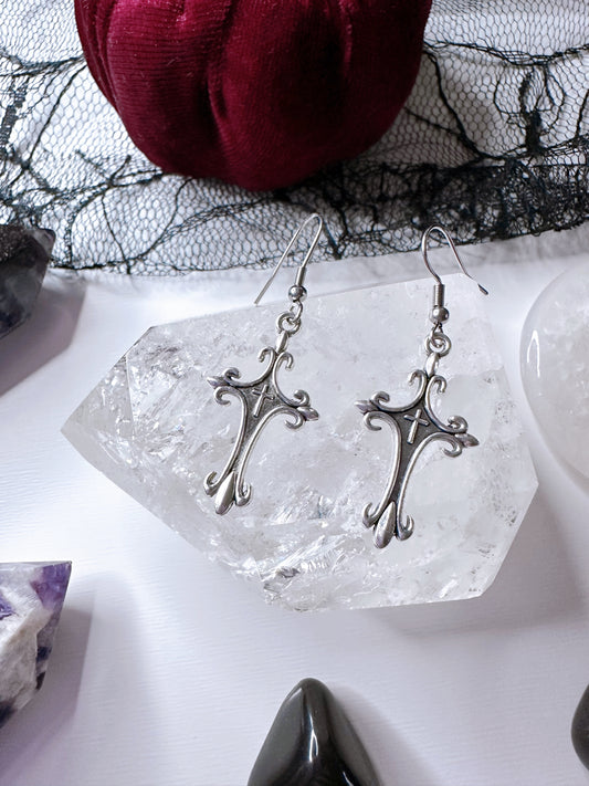 Gothic Cross Earrings