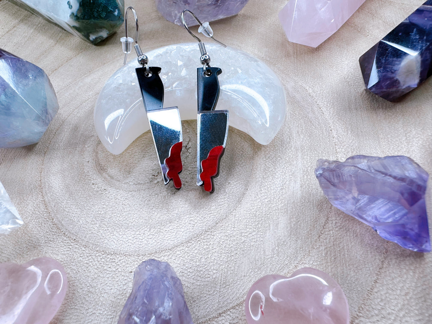 Final Girl Bloody Knife Earrings