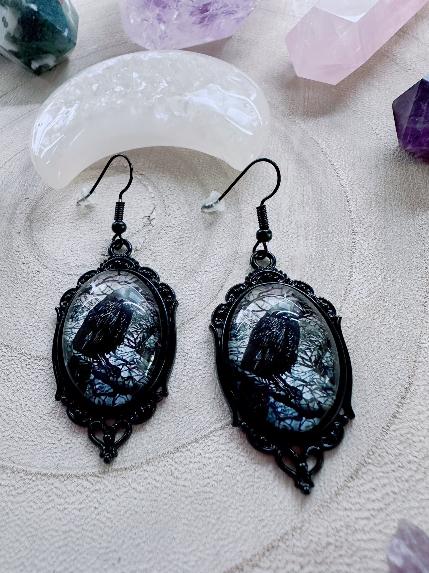 Raven’s Romance Earrings