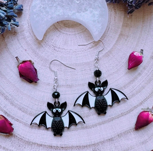 Beetle Bat Earrings