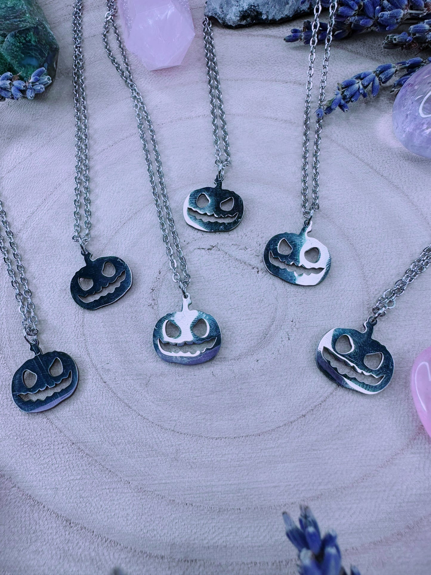 Stainless Steel Pumpkin King Necklace