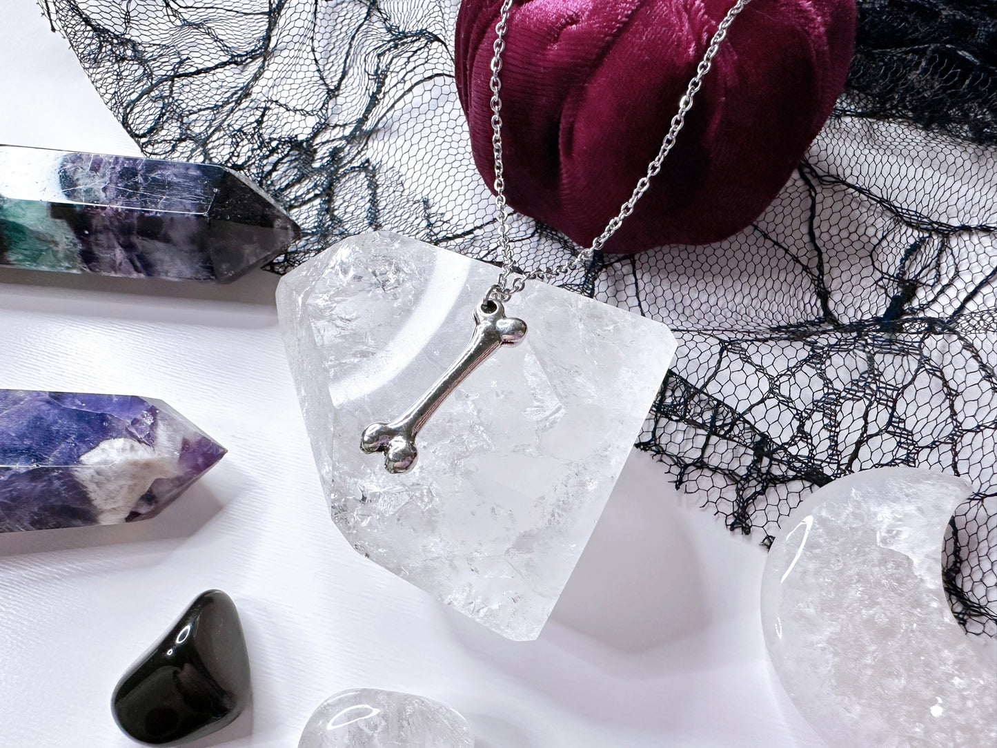 Silver Bone Necklace