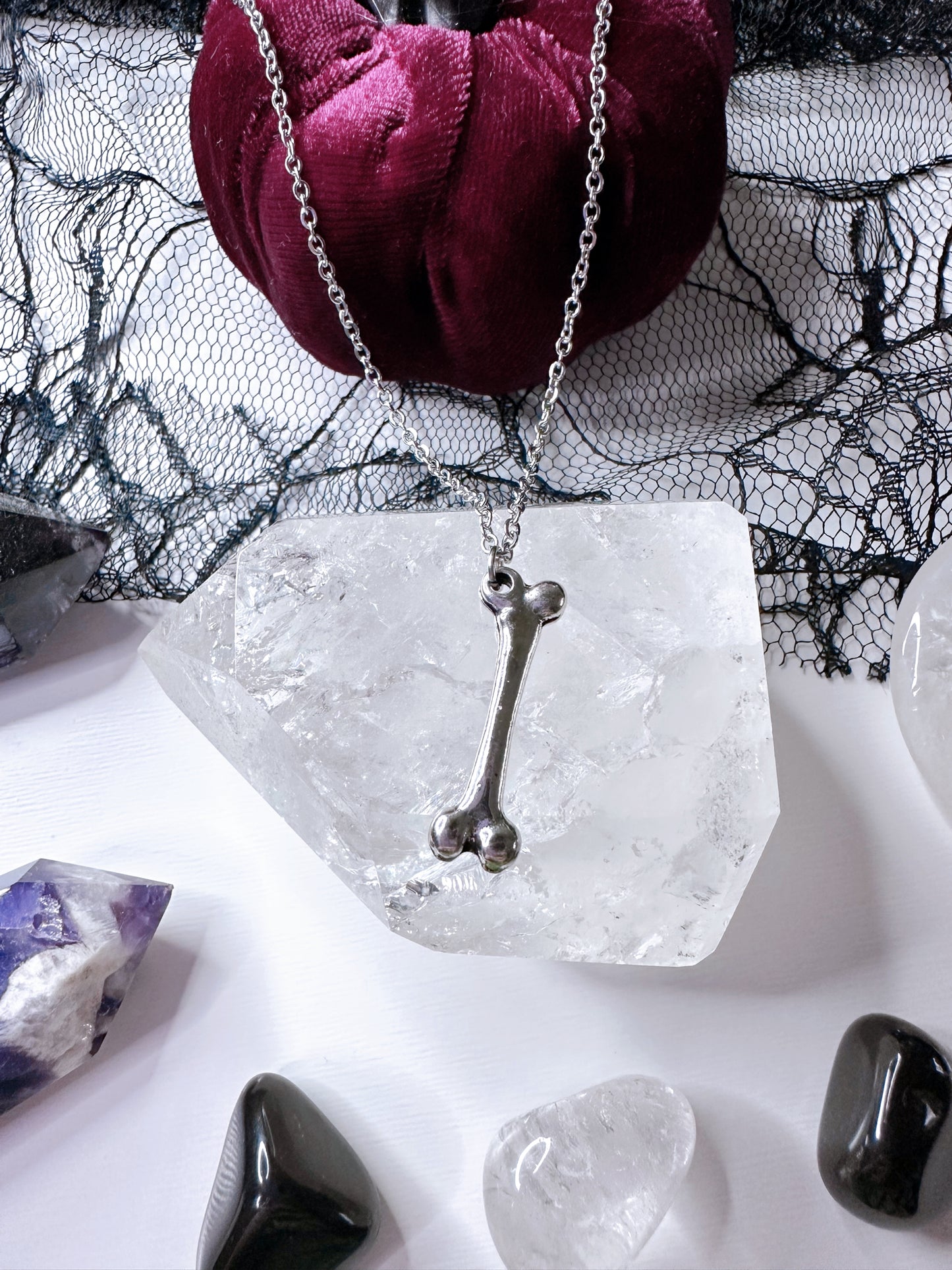 Silver Bone Necklace