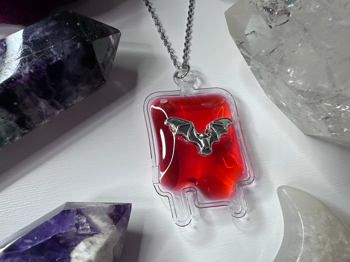 Vampire’s Blood Bag Necklace