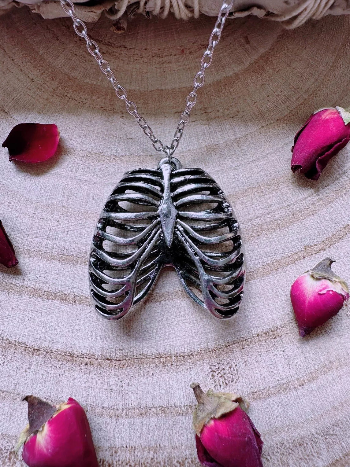 Anatomical Rib Cage Necklace