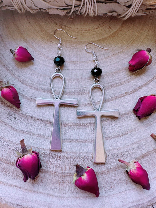 Ankh Of Eternity Earrings