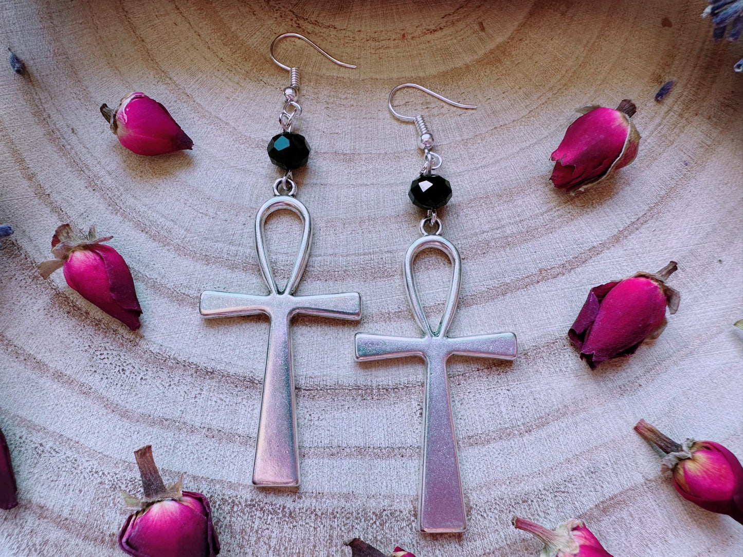 Ankh Of Eternity Earrings